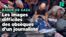 Les funérailles déchirantes de Samer Abou Daqa, journaliste tué par une frappe israélienne
