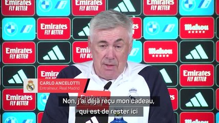 Real Madrid - Ancelotti : "Mon cadeau, c'est d'être l'entraîneur du Real Madrid"