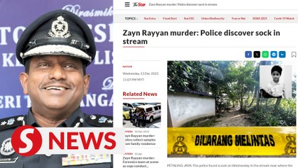 The sock was not Zayn's, says Selangor police chief