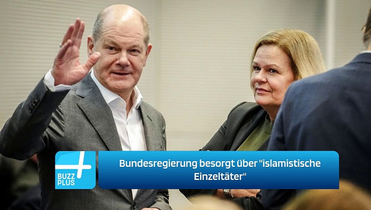 Bundesregierung besorgt über 'islamistische Einzeltäter'