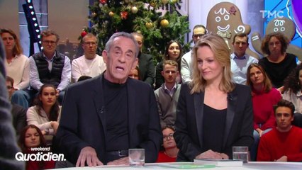Audrey Crespo-Mara assène des coups sous la table" à Thierry Ardisson pour le réduire au silence dans "Quotidien