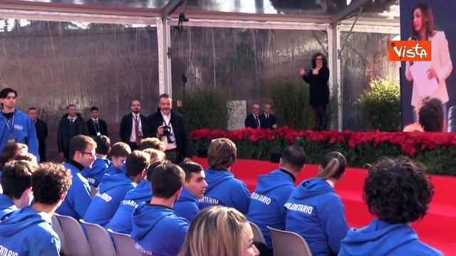 Atreju 2023, Giorgia Meloni e Ignazio La Russa seduti in prima fila per ascoltare Edi Rama