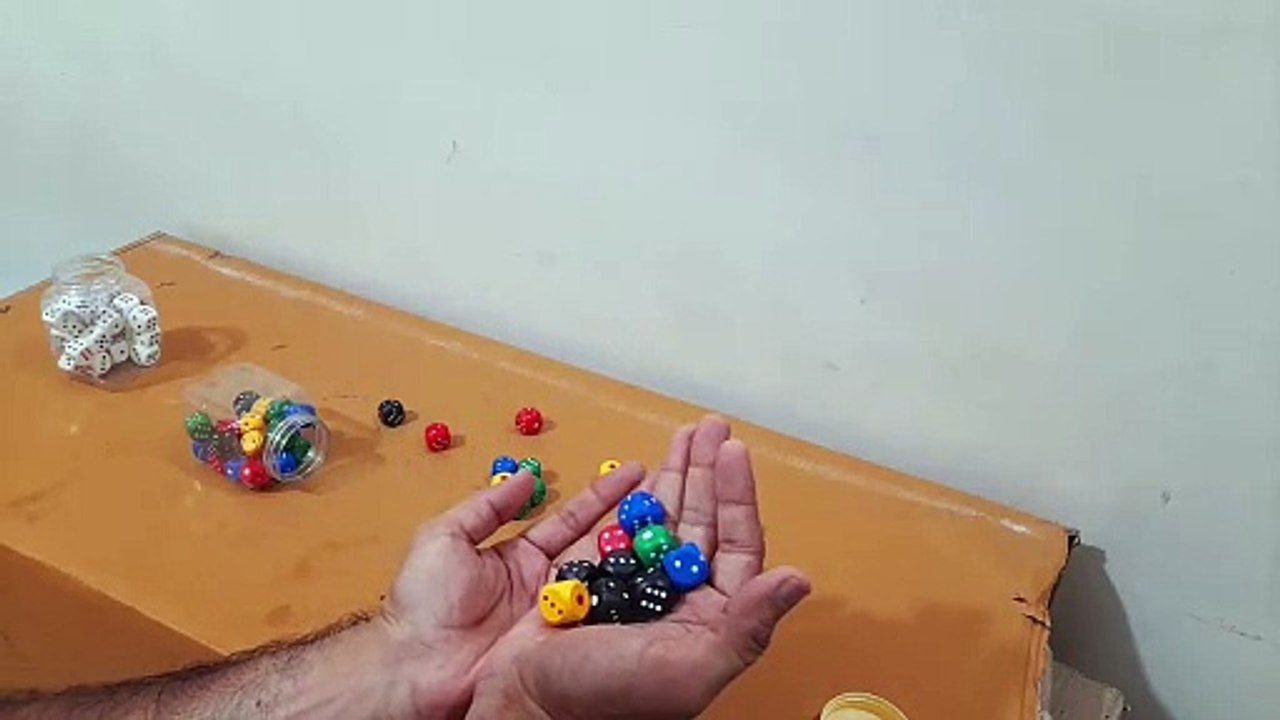 Unboxing and Review of MULTICOLOUR CUBICAL Dice or Die for Playing Board Games Ludo and Poker Chip Set Games