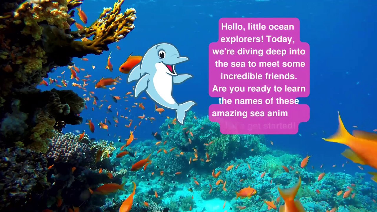 Sea Animals #Teaching children sea animals - English #Educational Video