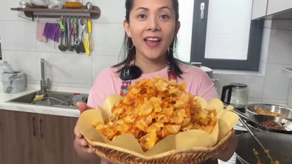 Typical Indonesian Cassava Chips food that I like