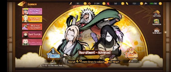 Naruto Anime Series Game (Tales of Gallant) Summoning New Best SS Characters