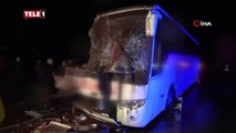 Çanakkale'de feci kaza! Yolcu otobüsüyle kamyon çarpıştı, çok sayıda yaralı var