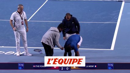 Victime d'une entorse à la cheville droite, Gaël Monfils abandonne - Tennis - UTS