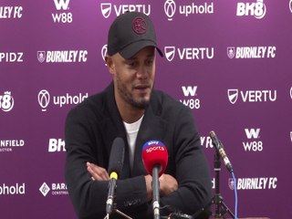 Kompany on Burnley's 2-0 defeat to Everton
