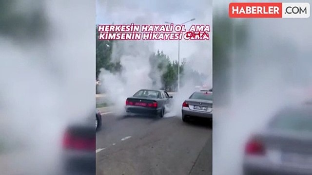 Gaziosmanpaşa'da drift yapan sürücüye 23 bin 400 lira ceza kesildi