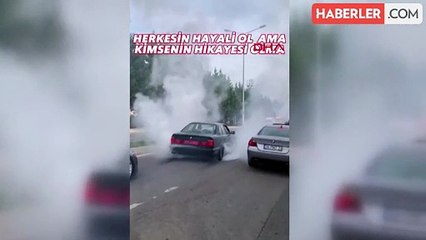 Gaziosmanpaşa'da drift yapan sürücüye 23 bin 400 lira ceza kesildi
