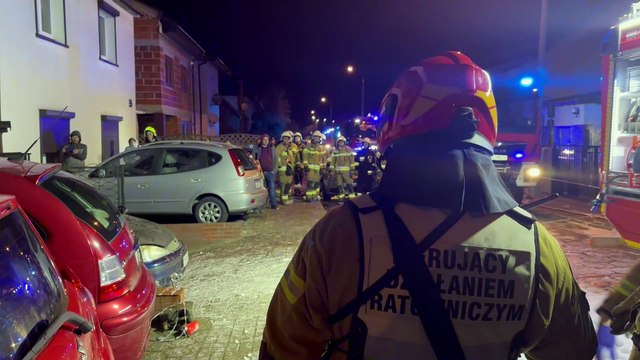 Pożar samochodu w Śremie