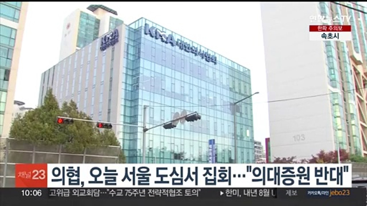 의협, 오늘 서울 도심서 집회…"의대증원 반대"