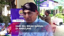 Unik, 4 Pasangan Menikah di Ambulans dan Sungkem Basuh Kaki Ibu-ibu Lansia