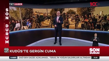 Kudüs'te TRT Haber canlı yayınına müdahale
