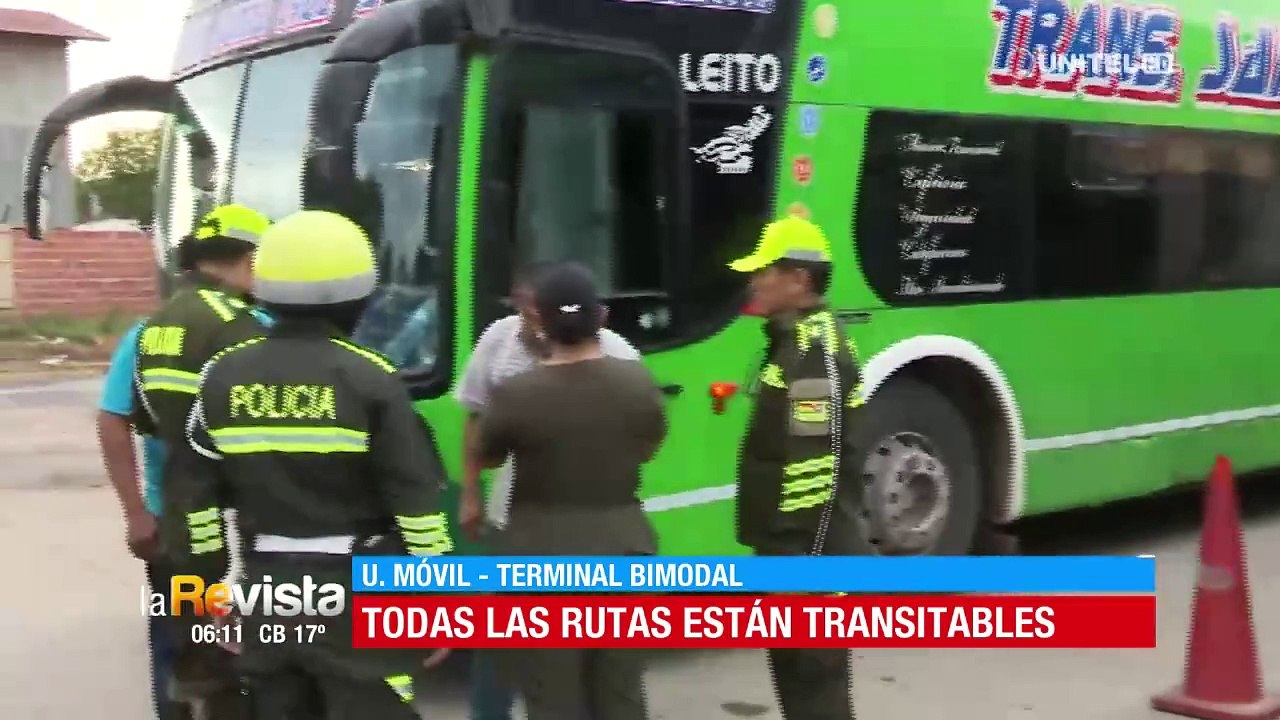 ​Control a choferes y buses en la Bimodal por fiestas de fin de año