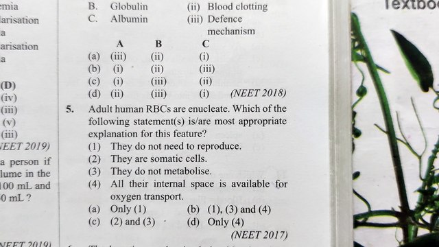 NEET PYQ of body fluids and circulations