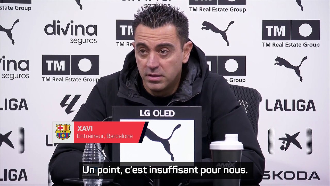 Xavi : "Je ressens une énorme frustration"
