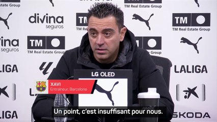 Xavi : "Je ressens une énorme frustration"