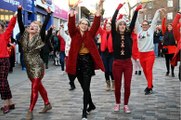 Dance group delights Shrewsbury shoppers with festive flash mob