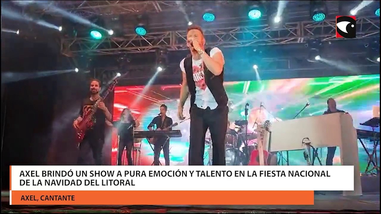 Leandro N. Alem | Axel desplegó todo su talento durante su concierto en la Fiesta Nacional de la Navidad del Litoral