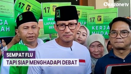 Sandiaga Sebut Mahfud Sempat Flu tapi Siap Menghadapi Debat