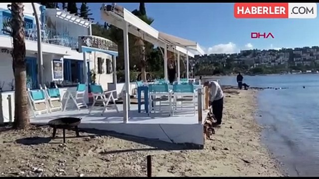 Bodrum'da Kıyı İşgali Söküm İşlemleri Başladı
