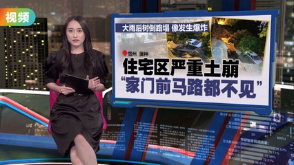 雪州蒲种宏愿花园边坡崩塌：树倒道路塌陷似爆炸，4车坠坑 🚧