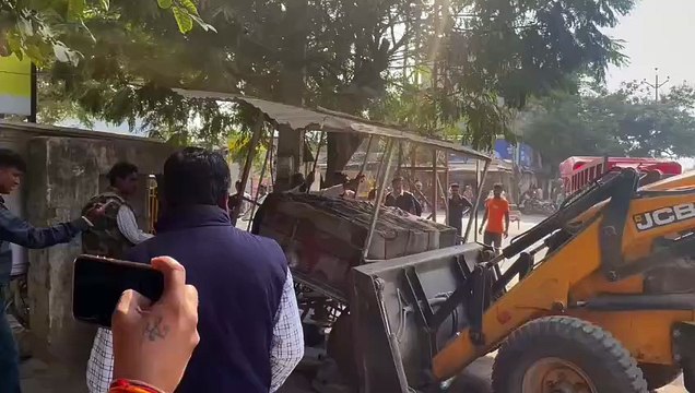 बांसवाड़ा : शहर में कार्रवाई, हटवाए अतिक्रमण