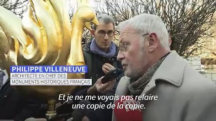 Notre-Dame retrouve son coq au sommet de sa flèche