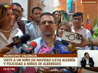 Programa "Viste a un Niño en Navidad" lleva alegría y amor a los niños de albergues en Carabobo