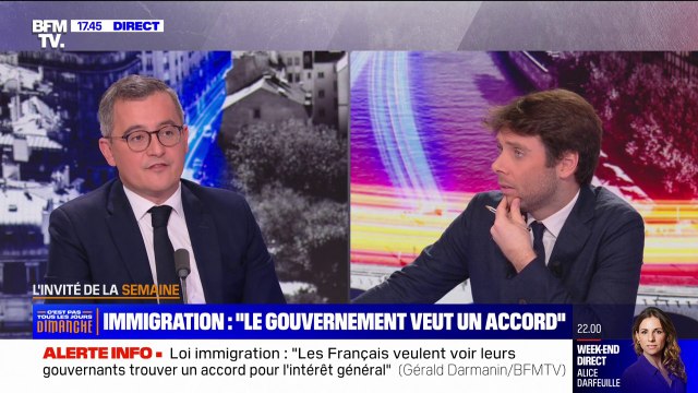 Décalage du versement des prestations sociales aux étrangers: Il faut distinguer ceux qui travaillent de ceux qui ne travaillent pas , affirme Gérald Darmanin