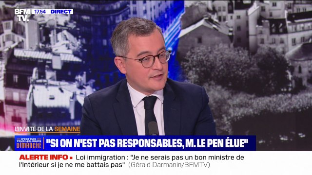 Gérald Darmanin: On doit prendre nos responsabilités face aux délinquants étrangers
