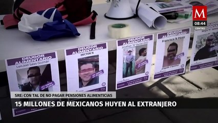 15 millones de mexicanos huyen al extranjero para no pagar pensiones alimenticias: SRE