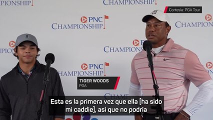 Tiger Woods: "Tener a mi hija como caddie 'no podría haber sido más especial'