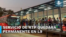 Inicia servicio de apoyo de Metrobús, RTP y Trolebús por cierre de estaciones de la Línea 9