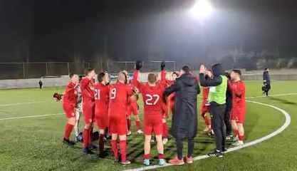 Aische fête sa victoire à Couvin