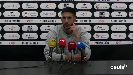 Redru, sincero con el partido de la AD Ceuta FC: "ha sido un quiero y no puedo"