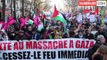 Paris'te İsrail'in Gazze Şeridi'ndeki saldırıları protesto edildi