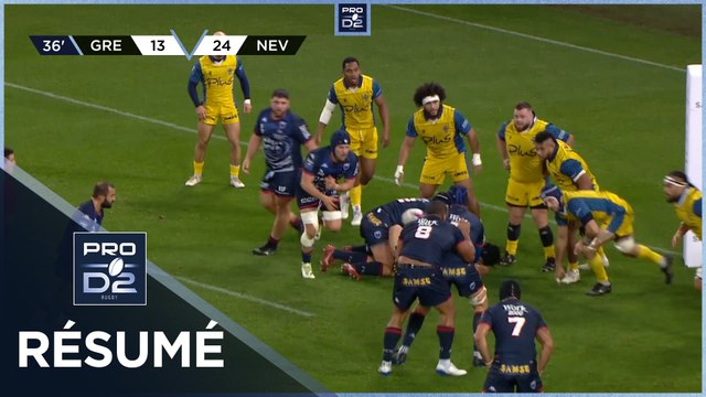 PRO D2 Saison 2023-2024 J14 - Résumé FC Grenoble Rugby - USON Nevers