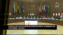 teleSUR Noticias 15:30 17-12: Concluye ciclo de diálogos de paz entre gobierno de Colombia y ELN