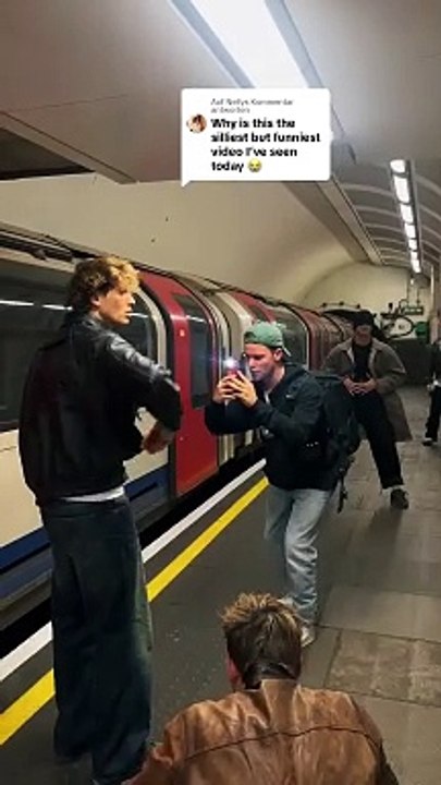 we had to wait for 7 trains filming this #behindthescenes #elevatorboys