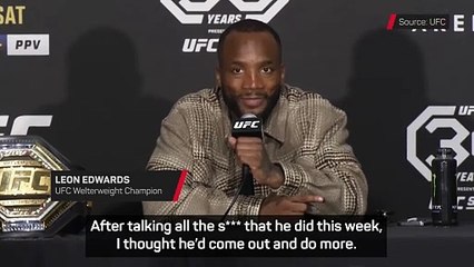 Edwards happy to put an end to 'coward' Covington at UFC 296