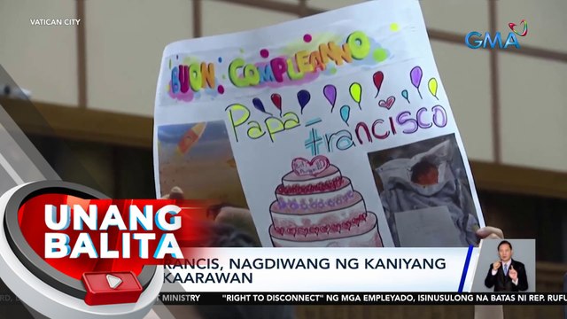 Pope Francis, nagdiwang ng kaniyang ika-87 kaarawan | UB