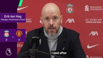 Ten Hag proud of United's performance at Anfield