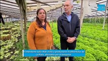El intendente Julio Alak visitó a productores frutihortícolas de La Plata  afectados por el temporal