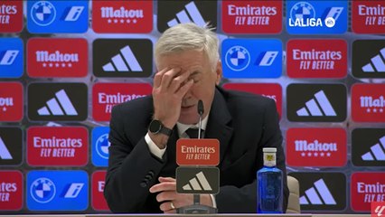 La broma de Ancelotti para esquivar la pregunta sobre la portería
