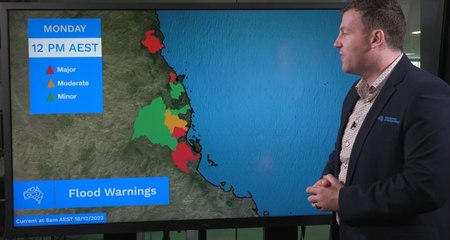 Major flooding between Daintree and Herbert River, Queensland