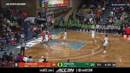 Syracuse vs. Oregon Game Highlights 2023-24 ACC Men's Basketball