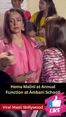 Hema Malini at Annual Function at Ambani School!